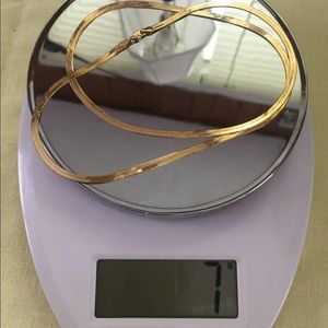 10% OFF 4K Gold ~3mm 7Gram 24” Herringbone Necklace 24"